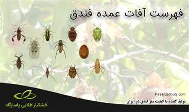 فهرست آفات عمده فندق